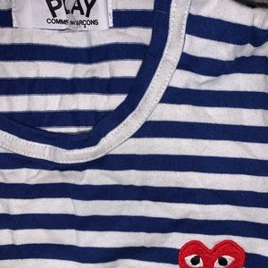 Comme des garçons PLAY blue & white long sleeve